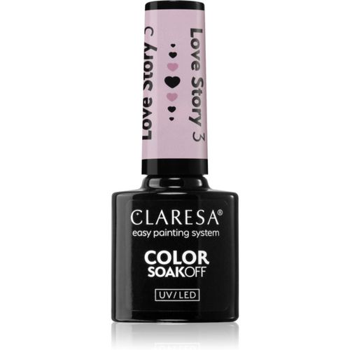 SoakOff UV/LED Color Love Story Gel-Nagellack Farbton 3 5 g - Claresa - Modalova