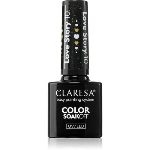 SoakOff UV/LED Color Love Story Gel-Nagellack Farbton 10 5 g - Claresa - Modalova