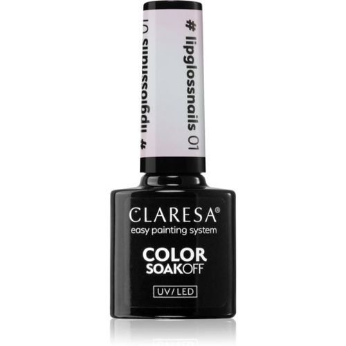 SoakOff UV/LED Color #lipglossnails Gel-Nagellack Farbton 01 5 g - Claresa - Modalova