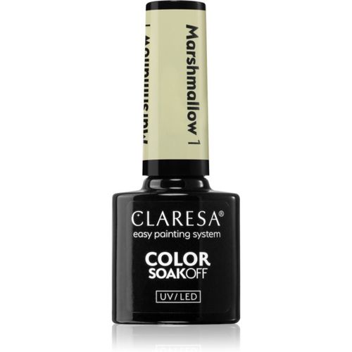 SoakOff UV/LED Color Marshmallow Gel-Nagellack Farbton 1 5 g - Claresa - Modalova