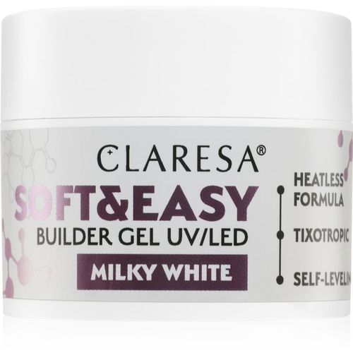 Soft&Easy Builder Gel capa base de gel para uñas tono Milky White 12 g - Claresa - Modalova