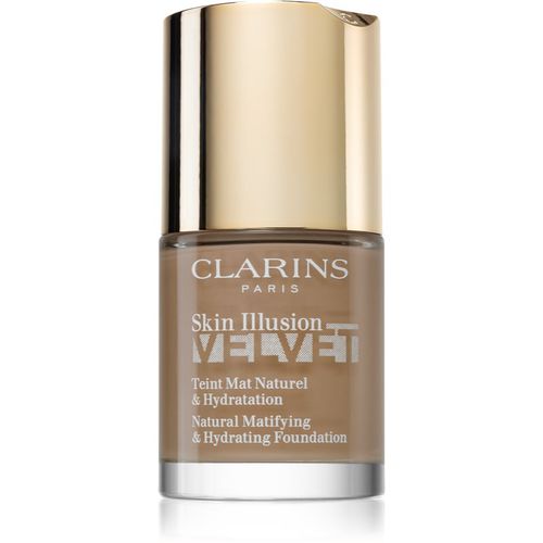 Skin Illusion Velvet base líquida mate con efecto nutritivo tono 114N 30 ml - Clarins - Modalova