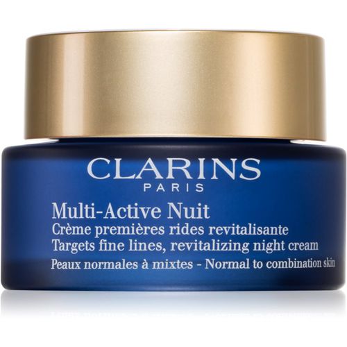 Multi-Active Night crema de noche revitalizante para suavizar las líneas de expresión para pieles normales y mixtas 50 ml - Clarins - Modalova