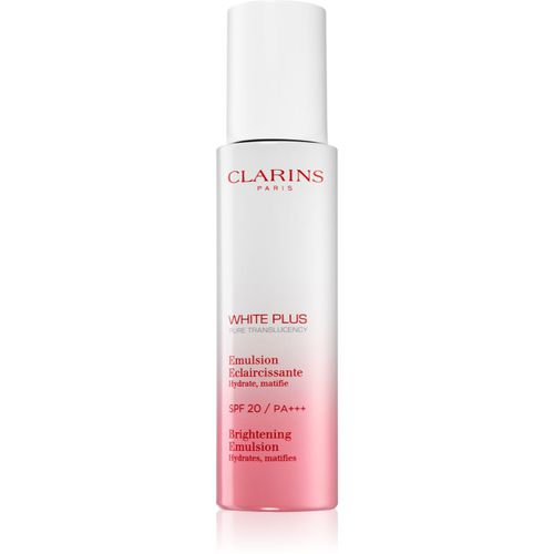 White Plus Pure Translucency Brightening Emulsion SPF 20 crema hidratante iluminadora SPF 20 75 ml - Clarins - Modalova