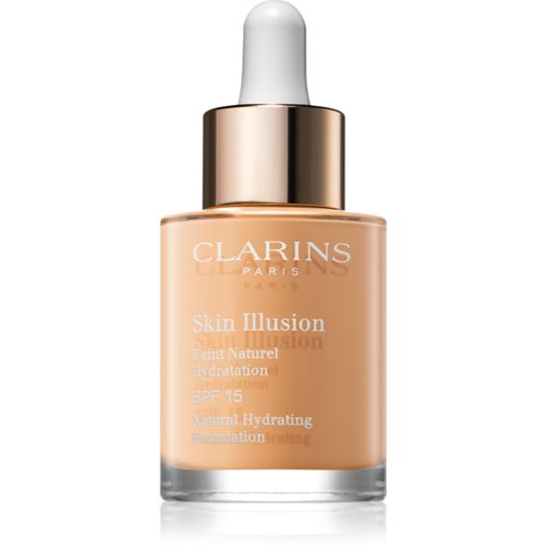 Skin Illusion Natural Hydrating Foundation fondotinta idratante illuminante SPF 15 colore 107 Beige 30 ml - Clarins - Modalova