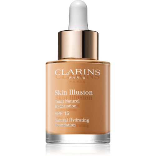 Skin Illusion Natural Hydrating Foundation fondotinta idratante illuminante SPF 15 colore 112 Amber 30 ml - Clarins - Modalova