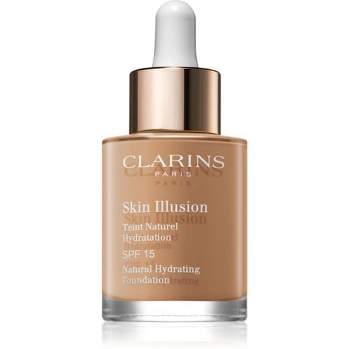 Skin Illusion Natural Hydrating Foundation fondotinta idratante illuminante SPF 15 colore 114 Cappuccino 30 ml - Clarins - Modalova