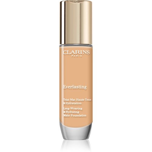 Everlasting Foundation fondotinta lunga tenuta effetto opaco colore 110.5W Tawny 30 ml - Clarins - Modalova