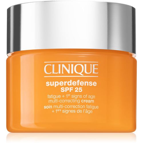 Superdefense™ SPF 25 Fatigue + 1st Signs Of Age Multi-Correcting Cream crema contra los primeros signos del envejecimiento para pieles grasas - Clinique - Modalova