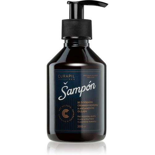 Men champú para hombre con cafeína para estimular el crecimiento del cabello 200 ml - Curapil - Modalova