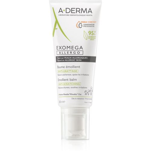 Exomega Allergo crema hidratante para reforzar la barrera protectora de pieles sensibles y atópicas 200 ml - A-Derma - Modalova