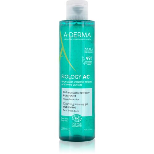 Biology AC gel espumoso purificante para pieles grasas y mixtas 200 ml - A-Derma - Modalova