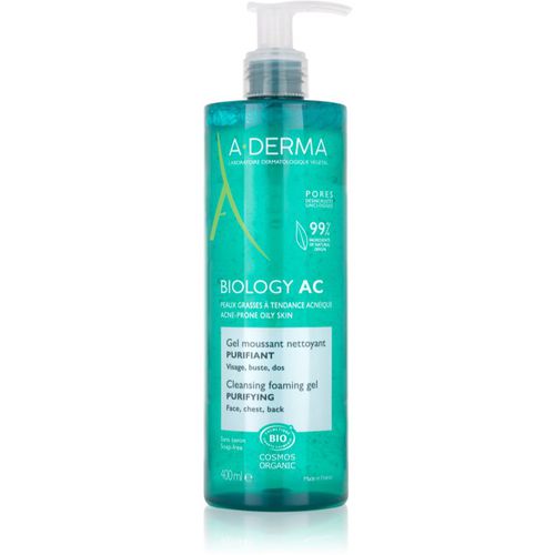 Biology gel detergente in schiuma per pelli grasse e miste 400 ml - A-Derma - Modalova