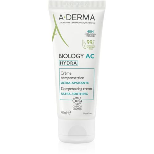 Biology crema hidratante y calmante con efecto 48 horas 40 ml - A-Derma - Modalova