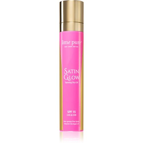 Satin Glow™ Tanning Dry Oil aceite solar en spray SPF 15 140 ml - âme pure - Modalova