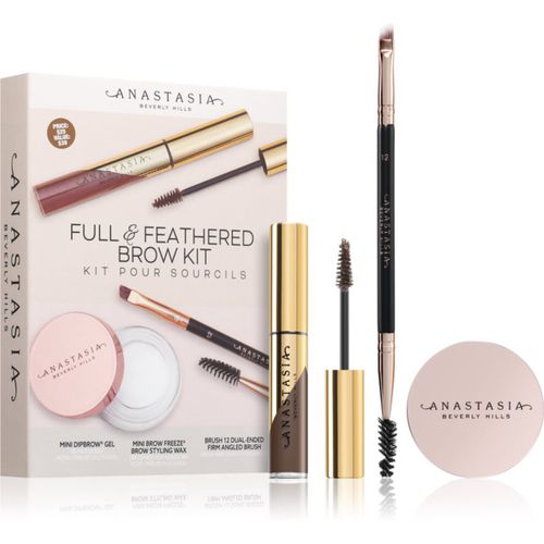 Full & Feathered Brow Kit Mini kit per sopracciglia colore Soft Brown - Anastasia Beverly Hills - Modalova