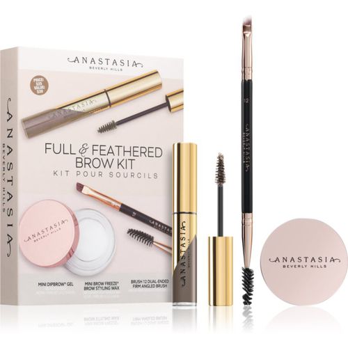 Full & Feathered Brow Kit Mini kit per sopracciglia colore Taupe - Anastasia Beverly Hills - Modalova