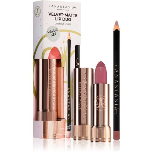 Velvet-Matte Lip Duo lote de regalo Muted Mauve & Hush Rose(para labios) tono - Anastasia Beverly Hills - Modalova