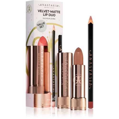 Velvet-Matte Lip Duo lote de regalo Warm Taupe & Warm Taupe(para labios) tono - Anastasia Beverly Hills - Modalova