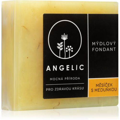 Soap fondant Calendula & Lemon balm jabón natural extra suave 105 g - Angelic - Modalova