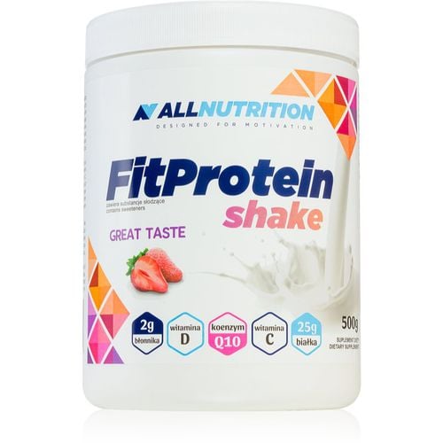 FitProtein Shake Mischung zur Zubereitung von Cocktails mit Eiweiß Geschmack Strawberry 500 g - Allnutrition - Modalova