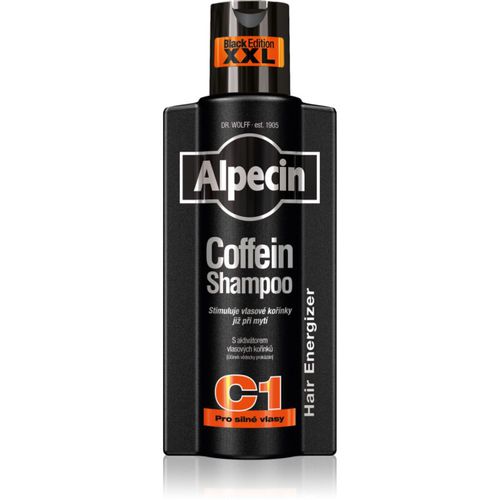 Coffein Shampoo C1 Black Edition champú para hombre con cafeína estimulante del crecimiento del cabello 375 ml - Alpecin - Modalova