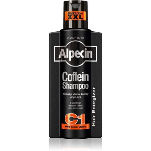 Coffein Shampoo C1 Black Edition shampoo alla caffeina uomo stimolante della crescita dei capelli 375 ml - Alpecin - Modalova