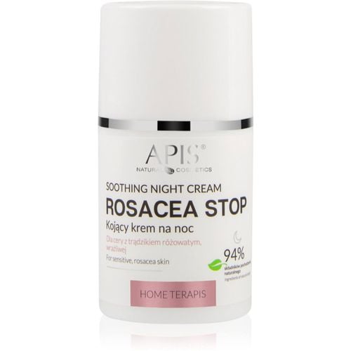 Rosacea-Stop Beruhigende Nachtcreme für empfindliche Haut mit der Neigung zum Erröten 50 ml - Apis Natural Cosmetics - Modalova