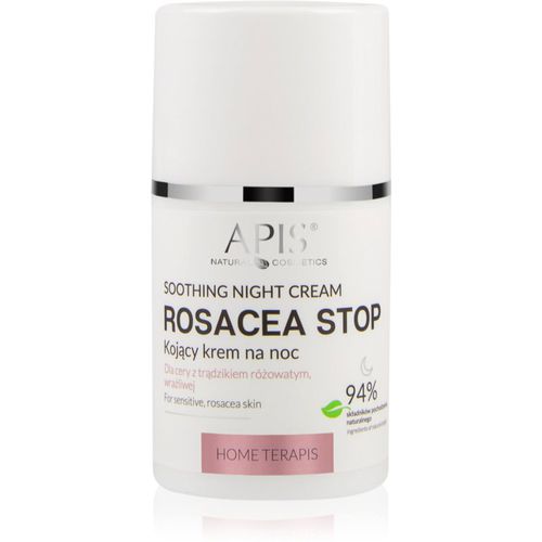 Rosacea-Stop crema de noche calmante para pieles sensibles con tendencia a las rojeces 50 ml - Apis Natural Cosmetics - Modalova