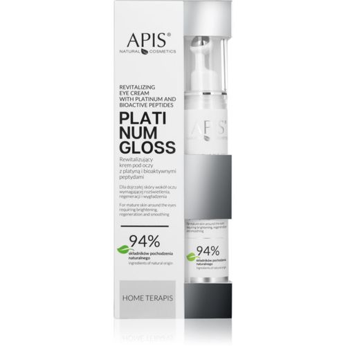 Platinum Gloss crema revitalizante para contorno de ojos antibolsas y antiojeras 10 ml - Apis Natural Cosmetics - Modalova