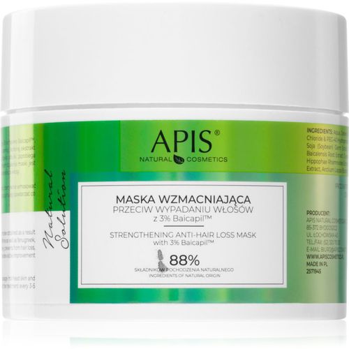 Natural Solution 3% Baicapil maschera rinforzante per capelli deboli e con tendenza alla caduta 200 ml - Apis Natural Cosmetics - Modalova