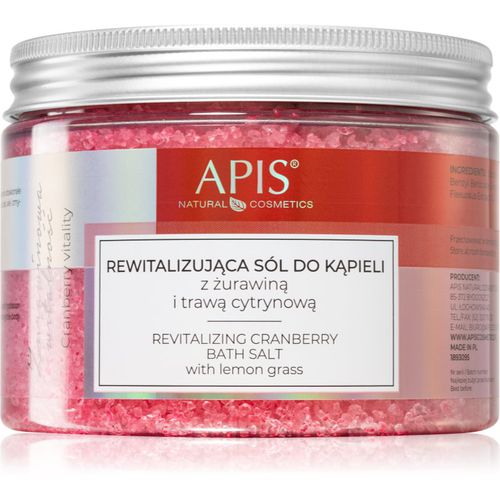 Cranberry Vitality sale da bagno rilassante con minerali del Mar Morto 650 g - Apis Natural Cosmetics - Modalova