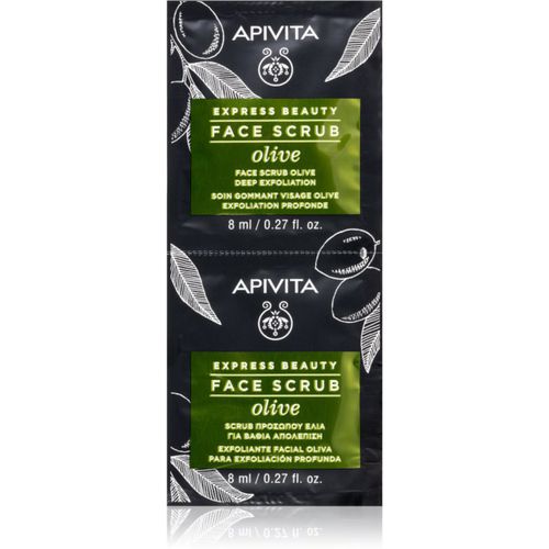 Express Beauty Exfoliating Face Scrub Olive exfoliante limpiador intensivo para el rostro 2 x 8 ml - Apivita - Modalova