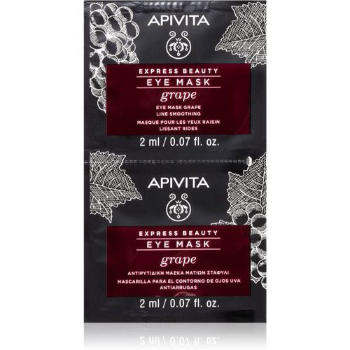 Express Beauty Line Smoothing Eye Mask Grape mascarilla para ojos con efecto alisante 2 x 2 ml - Apivita - Modalova