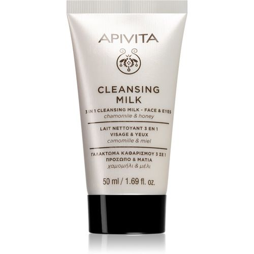 Cleansing Milk Face & Eyes leche limpiadora 3 en 1 para rostro y ojos 50 ml - Apivita - Modalova