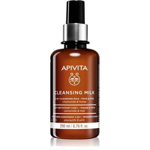 Cleansing Milk Face & Eyes leche limpiadora 3 en 1 para rostro y ojos 200 ml - Apivita - Modalova