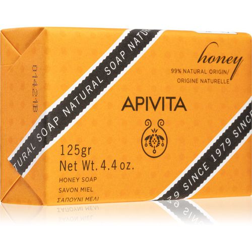 Natural Soap Honey jabón limpiador sólido 125 g - Apivita - Modalova