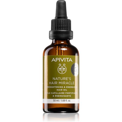 Nature's Hair Miracle Strengthening Hair Oil aceite para dar fuerza al cabello 50 ml - Apivita - Modalova