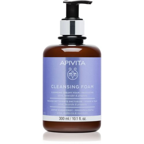 Cleansing Foam Face & Eyes mousse detergente in crema per viso e occhi 300 ml - Apivita - Modalova