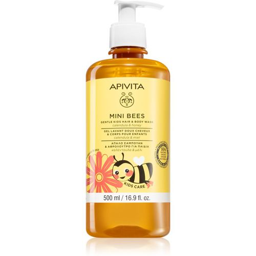 Mini Bees Gentle Kids Hair&Body wash Calendula&Honey gel detergente per corpo e capelli 500 ml - Apivita - Modalova