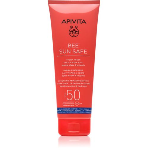 Bee Sun Safe Hydra Fresh Milk SPF50 latte abbronzante per viso e corpo SPF 50 200 ml - Apivita - Modalova