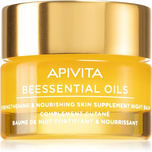 Beessential Oils Strengthening & Nourishing Night Balm Hautbalsam für die Nacht zum nähren und Feuchtigkeit spenden 15 ml - Apivita - Modalova