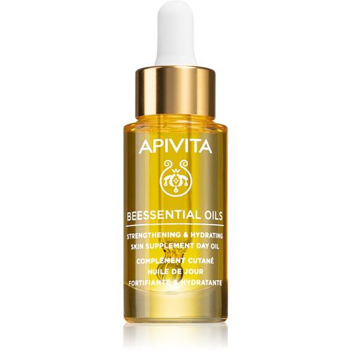 Beessential Oils Strengthening & Hydrating Day Oil olio giorno illuminante per un'idratazione intensa della pelle 15 ml - Apivita - Modalova