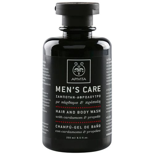 Men's Tonic Shampoo Cardamom & Propolis champú y gel de ducha 2 en 1 250 ml - Apivita - Modalova