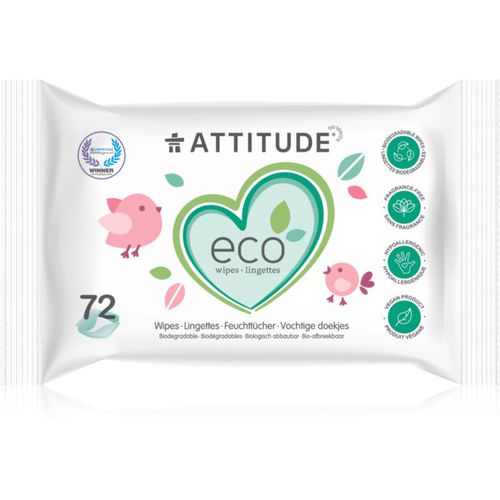 Eco salviette umidificate senza profumazione 72 pz - Attitude - Modalova