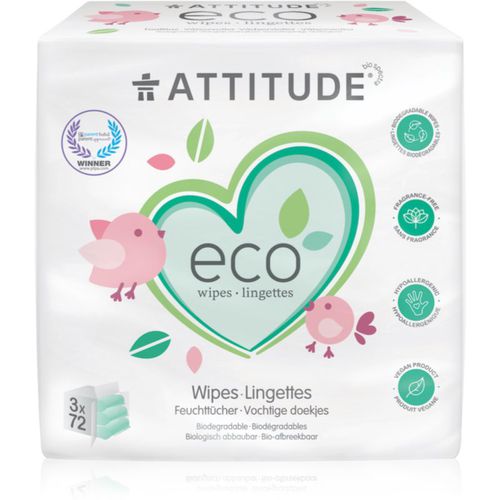 Eco salviette umidificate senza profumazione 3x72 pz - Attitude - Modalova