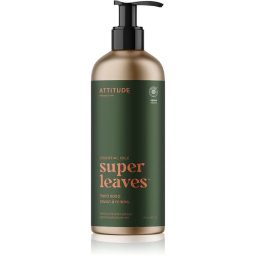 Super Leaves Essentials jabón natural para manos Patchouli & Black Pepper 473 ml - Attitude - Modalova