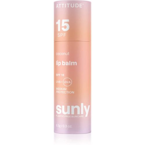 Sunly Lip Balm bálsamo protector labial SPF 15 Coconut 8,5 g - Attitude - Modalova