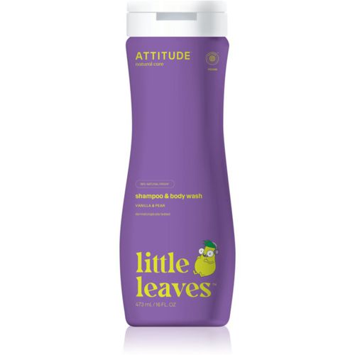 Little Leaves Vanilla & Pear gel e shampoo detergente per bambini 473 ml - Attitude - Modalova