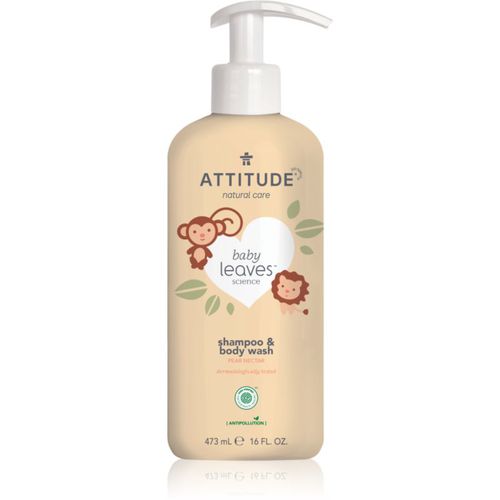 Baby Leaves Pear Nectar gel de ducha y champú 2en1 para niños 473 ml - Attitude - Modalova